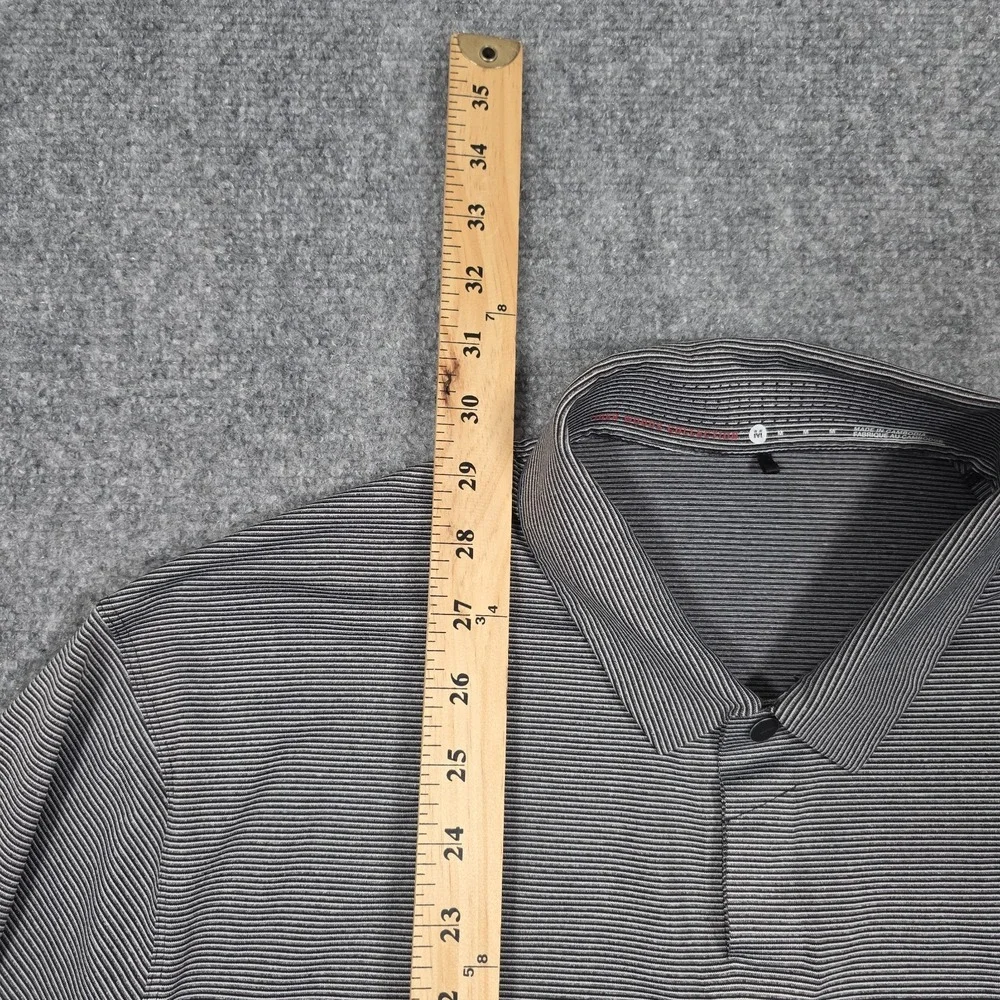 Nike Tiger Woods Collection TW Control Stripe Polo Mens M Gray 648719-010 Golf